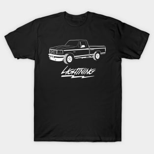 1992-1996 F150 Lightning White Print T-Shirt